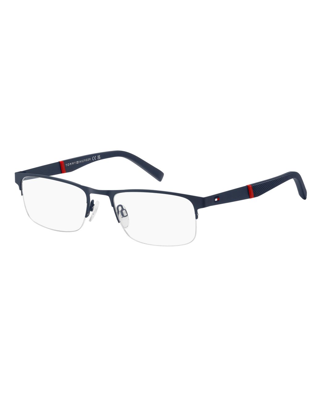 Tommy Hilfiger Black Th 2083 Fll Optical Frames Steel Squared for men