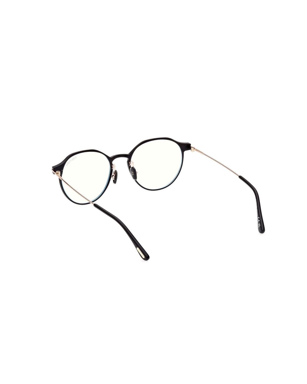 Tom Ford Black Ft5866-B 002 Optical Frames Metal Round Normal for men