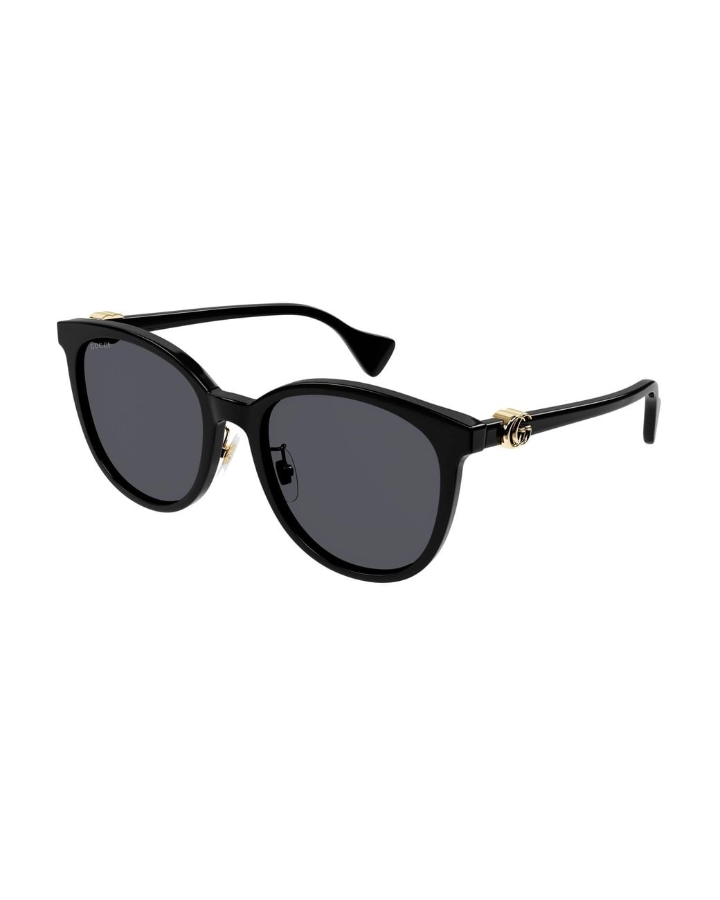 Gucci Black Gg1180Sk 002 Sunglasses Acetate Cat Eye Normal