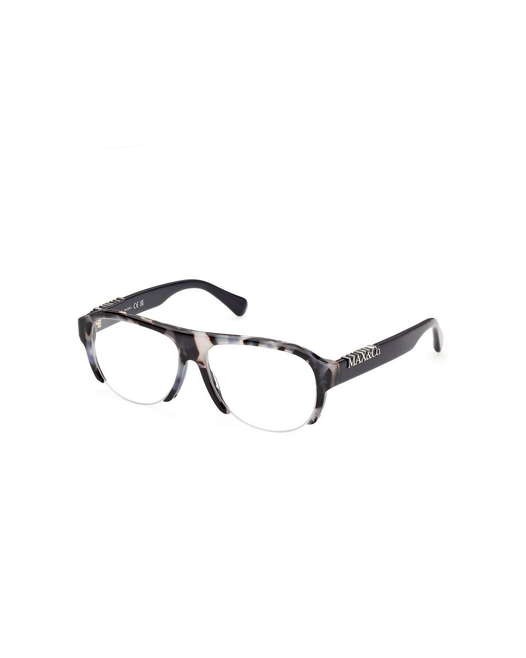 MAX&Co. Black Mo5231 55 Optical Frames Acetate Pilot Normal
