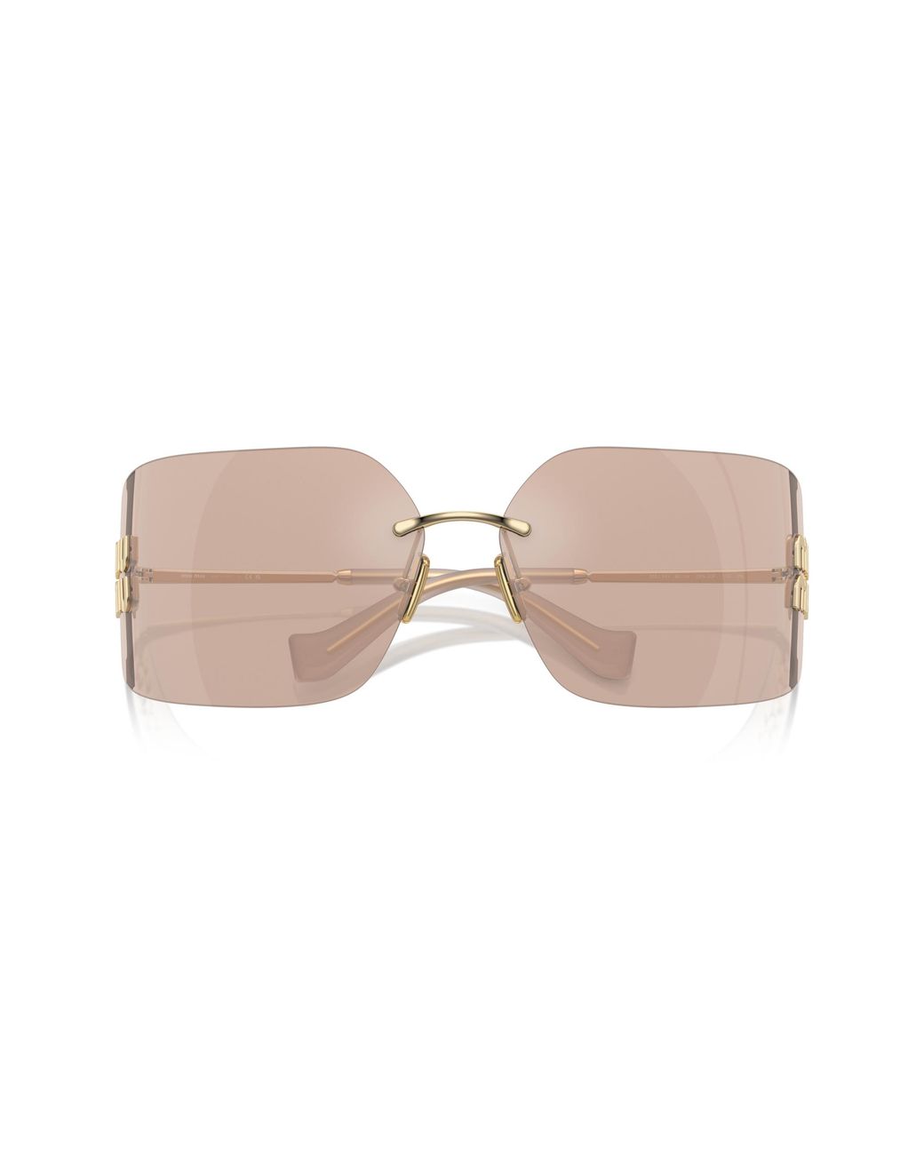 Miu Miu Black Mu 54Ys Zvn20F Sunglasses Metal Geometric Normal Mirror