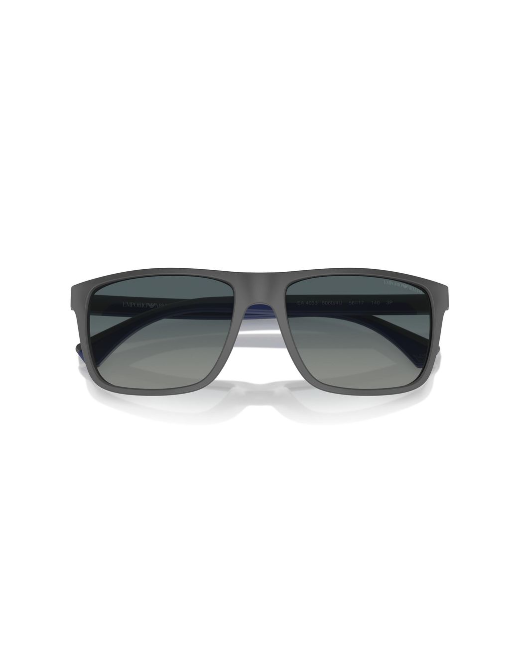 Emporio Armani Black Ea4033 50604U Sunglasses Injected Squared Polarized Shaded for men