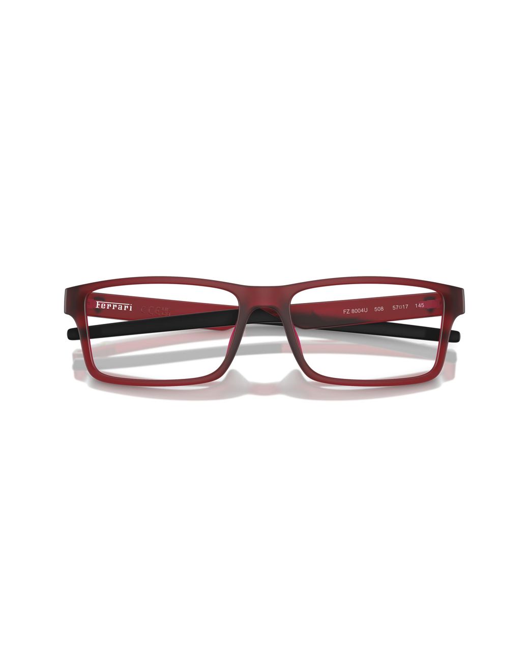 FERRARI SCUDERIA Black Fz8004U 508 Optical Frames Injected Squared Normal for men
