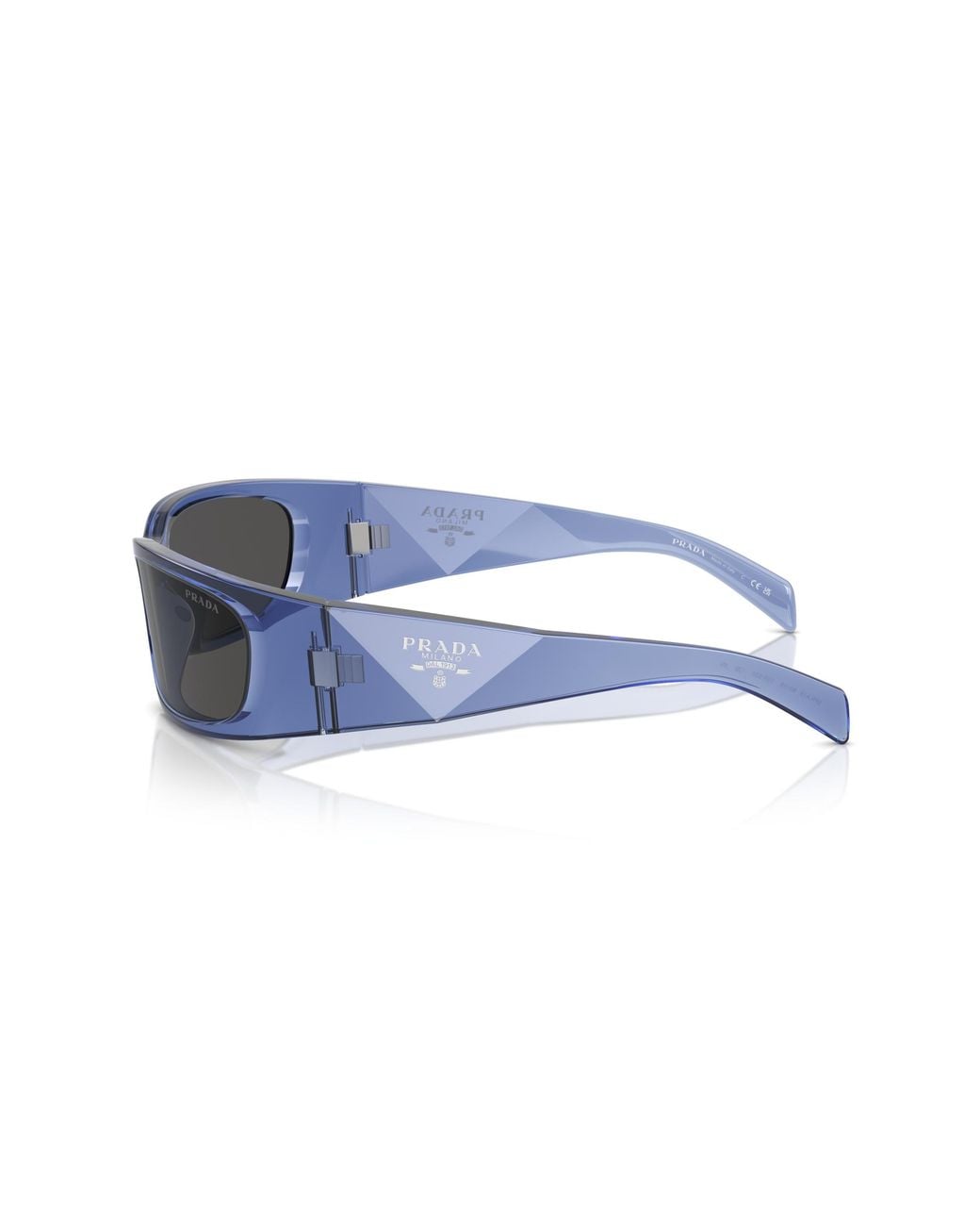 Prada Black Pr A19S 15R5S0 Sunglasses Acetate Butterfly Normal for men