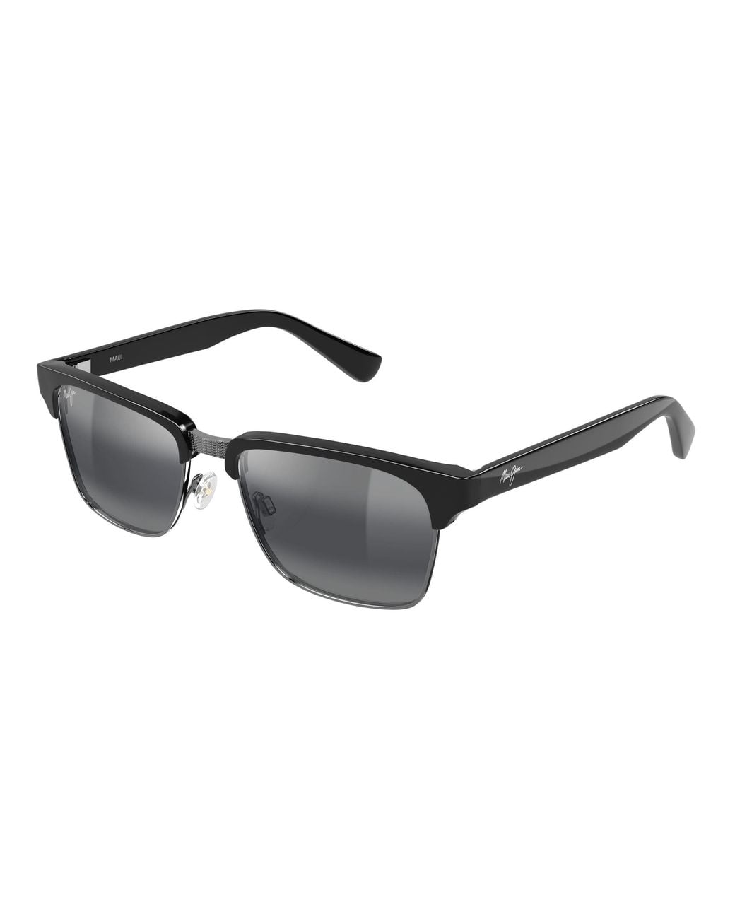 Maui Jim Black Mj0354S 001 Occhiali Da Sole Bio-Iniettato Grigio Squadrata