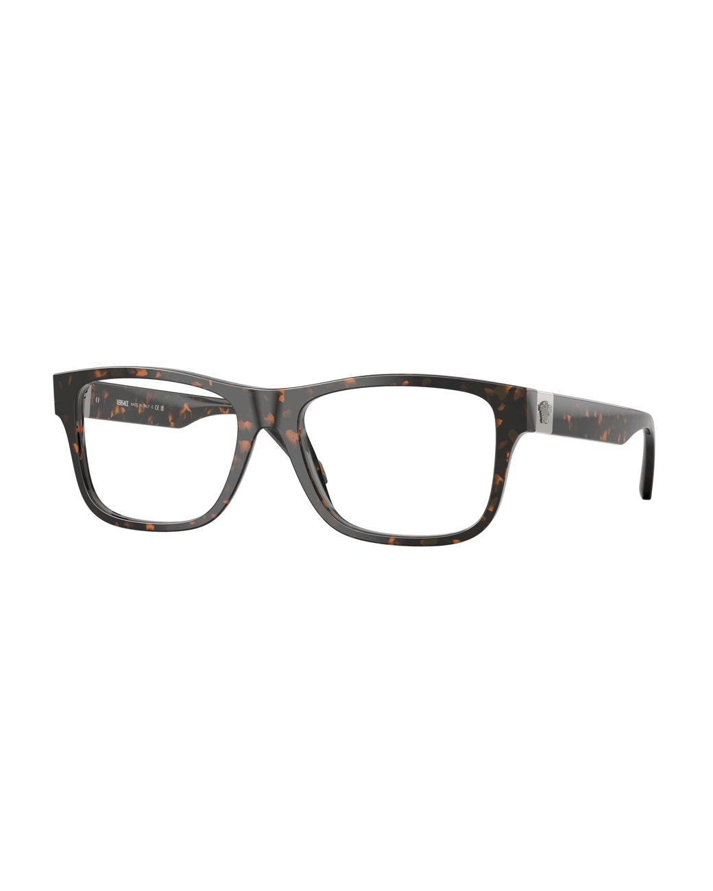 Versace Black Ve3380 5528 Optical Frames Acetate Squared Normal for men
