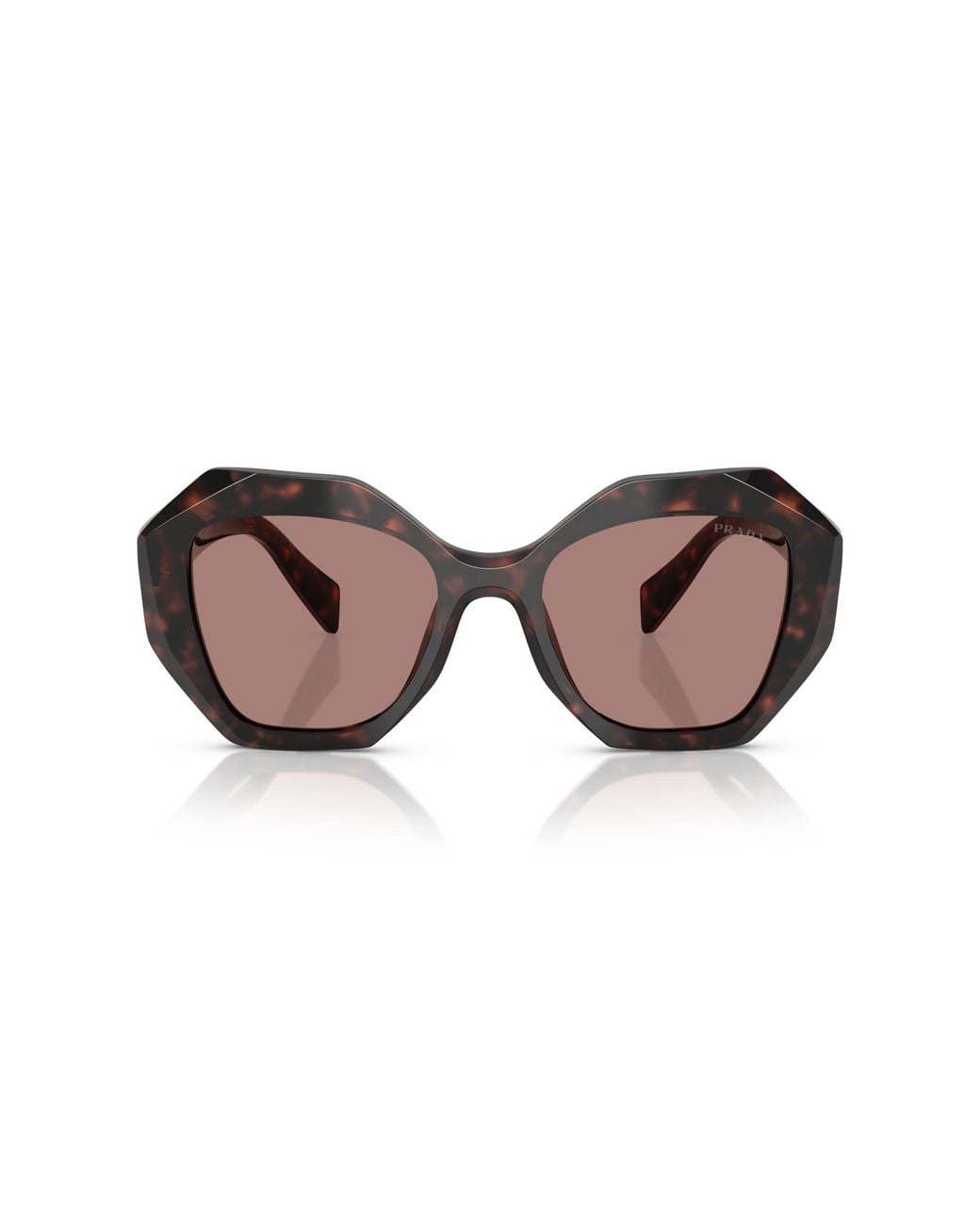 Prada Black Pr 16Ws 17N60B Sunglasses Acetate Geometric Normal