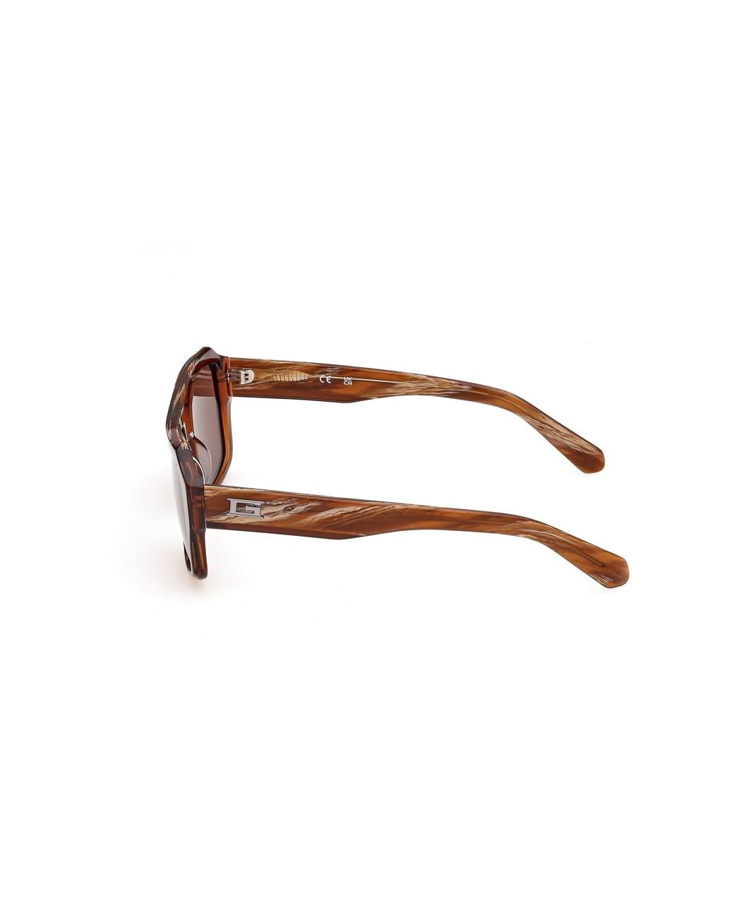Guess Brown Gu00367 48E Sunglasses Acetate Squared Normal for men