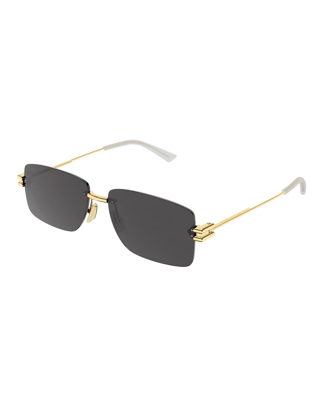 Bottega Veneta Black Bv1126S 002 Sunglasses Metal Squared Normal for men