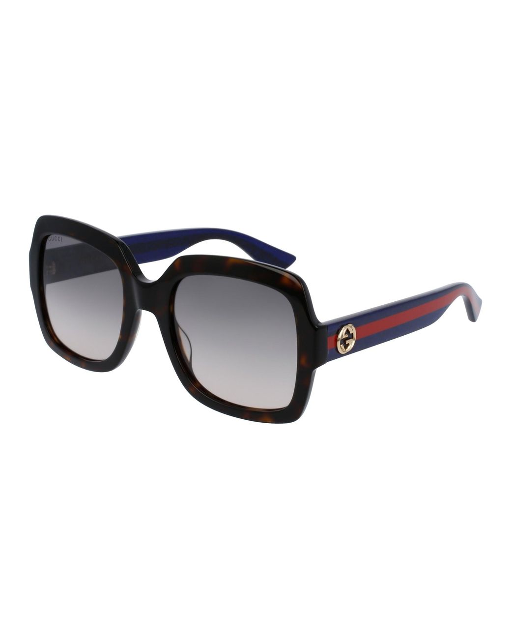 Gucci Black Gg0036Sn 004 Sunglasses Acetate Squared Normal Shaded