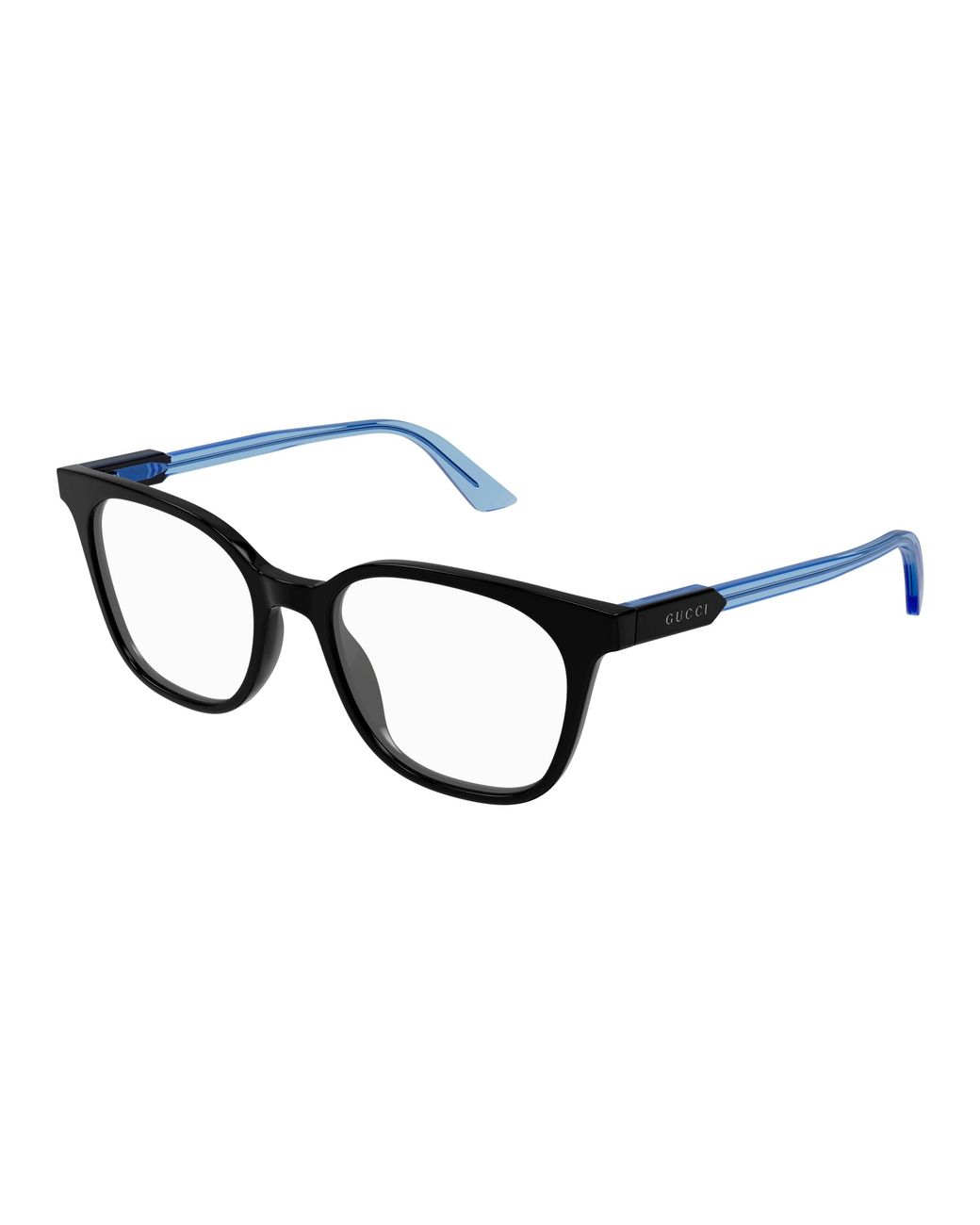 Gucci Black Gg1821O 003 Optical Frames Acetate Transparent Round for men