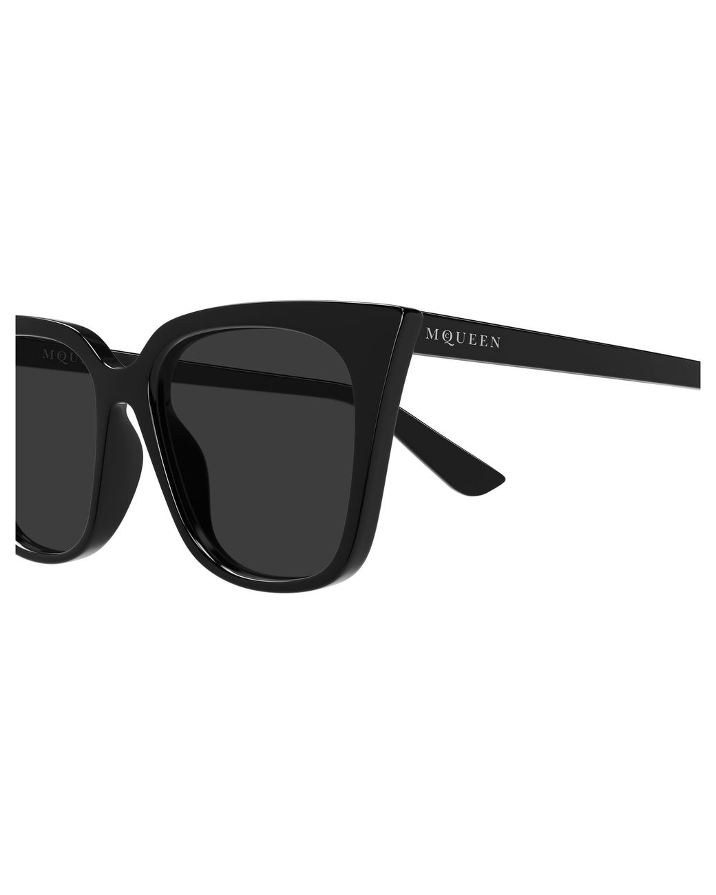McQueen Black Am0556S 001 Sunglasses Acetate Cat Eye