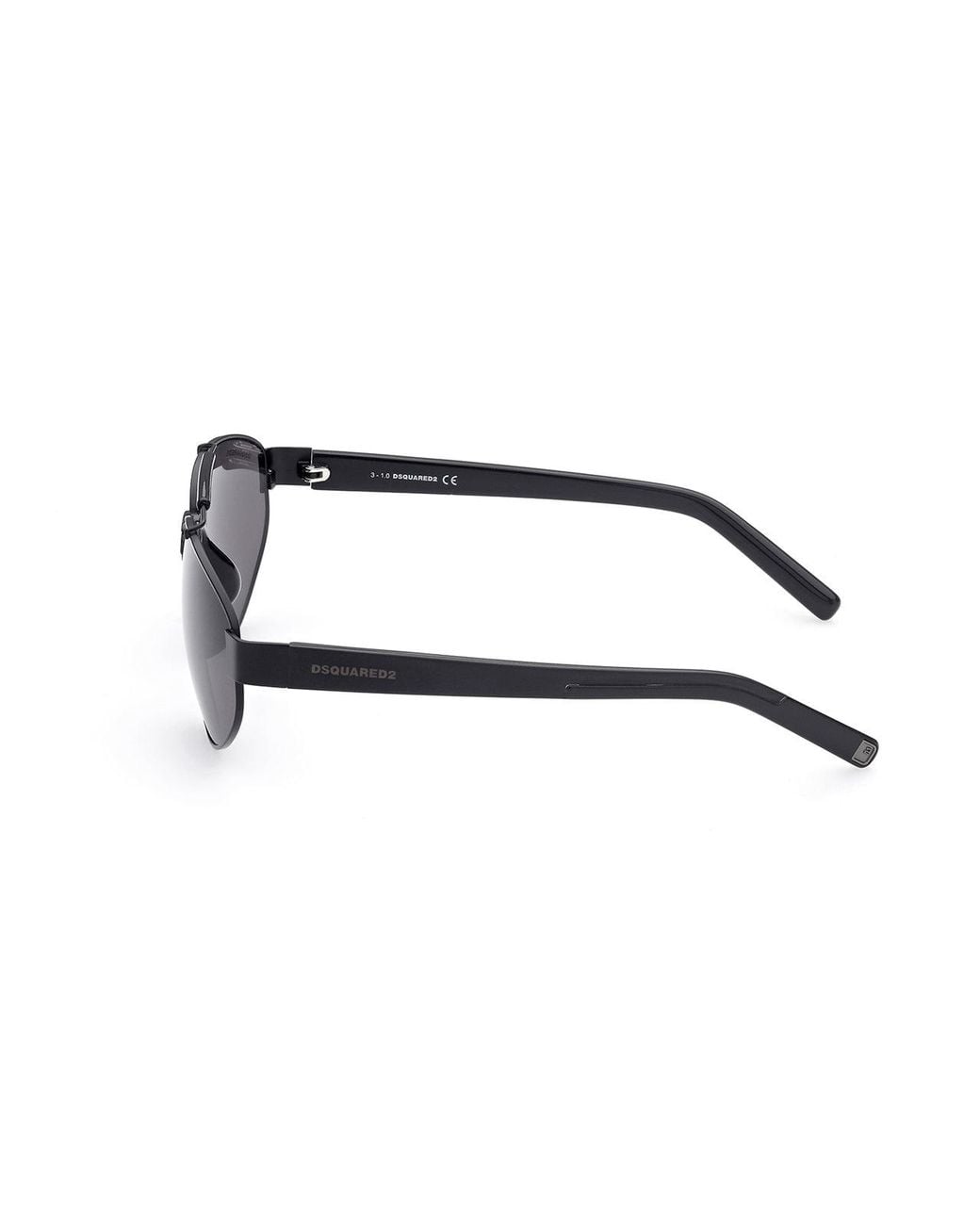 DSquared² Black Dq0366 02A Outlet Sunglasses Metal Round Normal for men