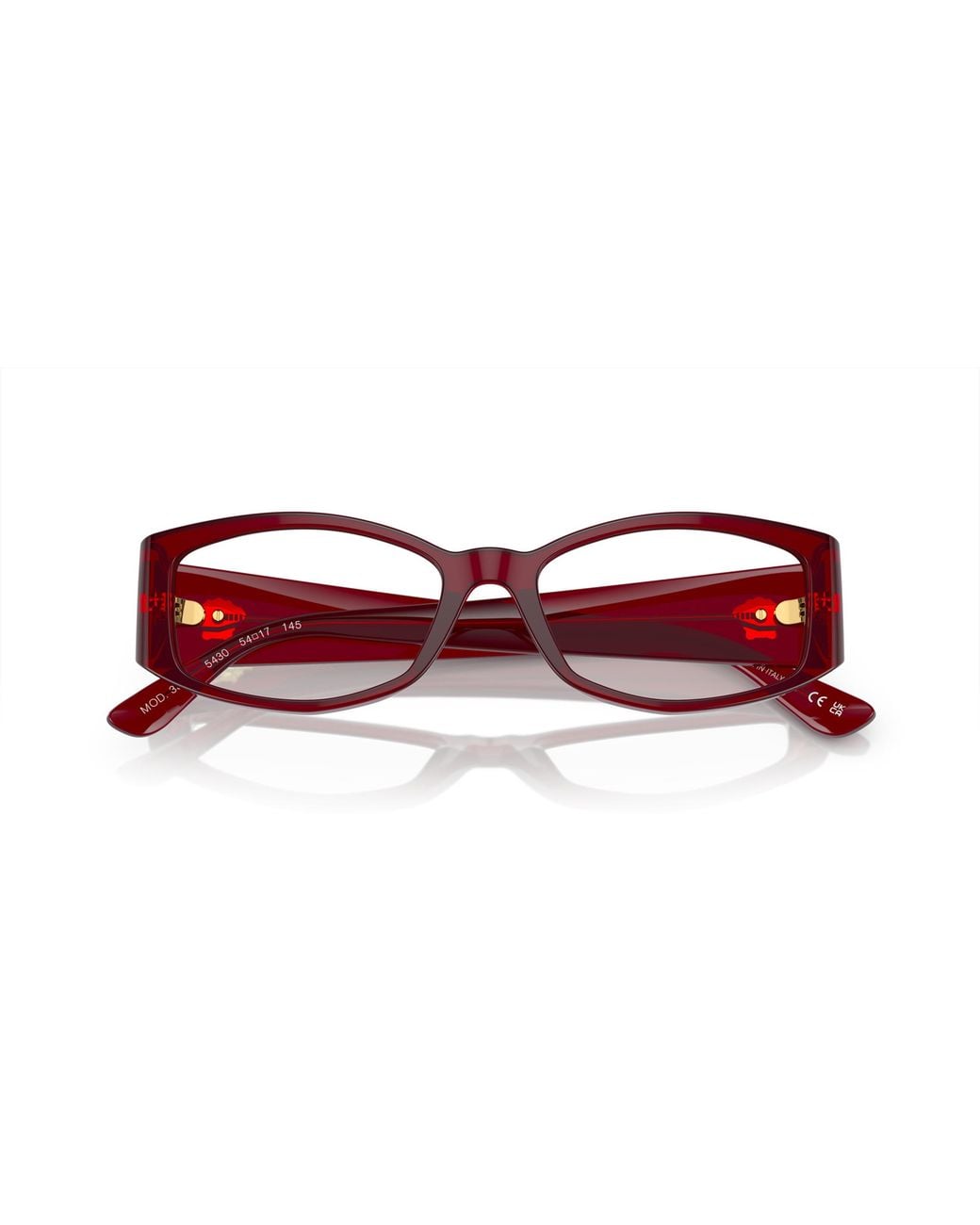 Versace Black Ve3343 5430 Optical Frames Acetate Transparent Geometric Normal