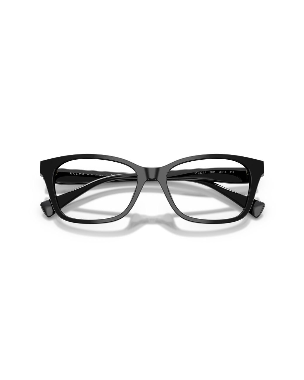 Ralph Lauren Black Ra7202U 5001 Optical Frames Acetate Transparent Geometric Normal