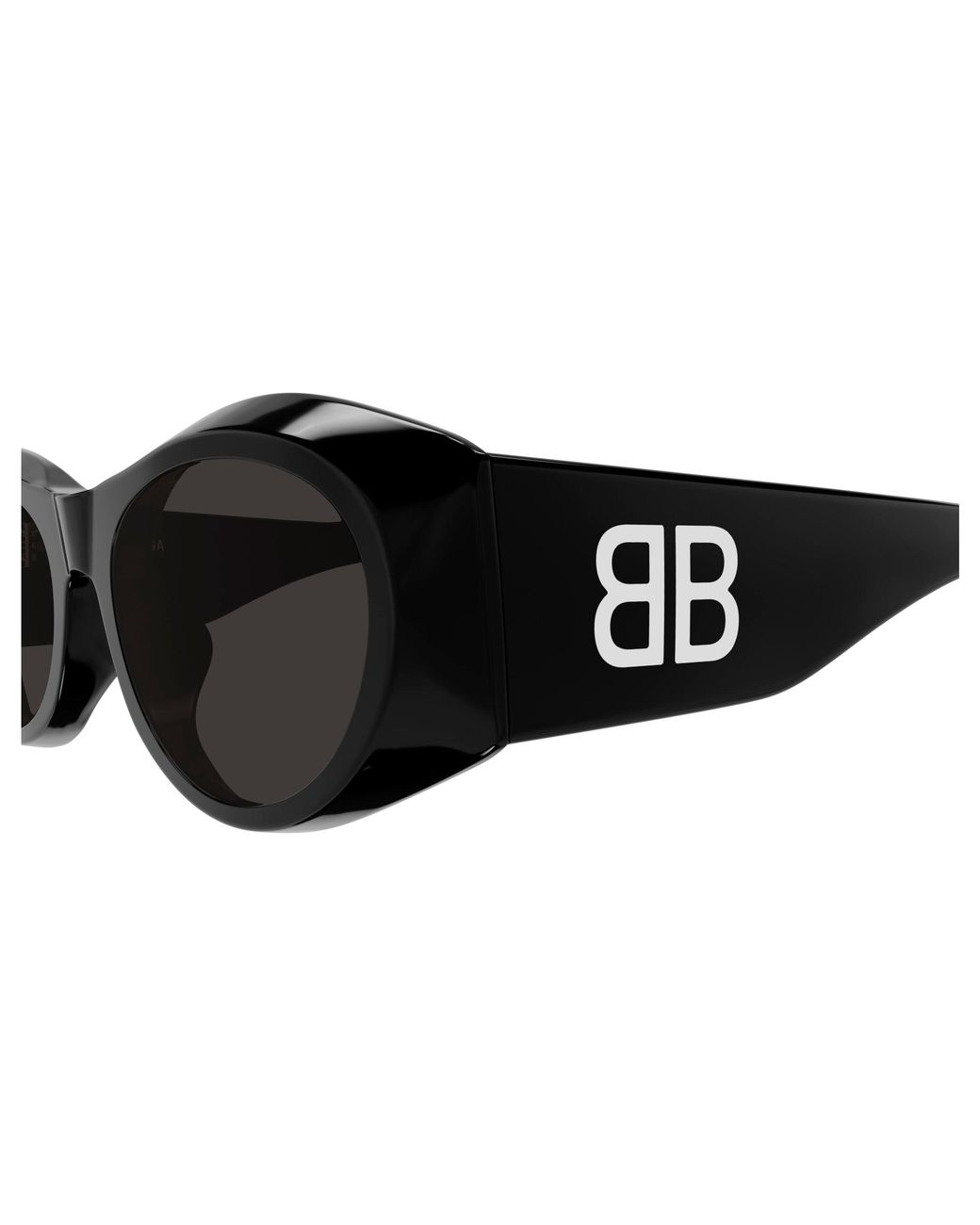 Balenciaga Black Bb0396Sk 001 Sunglasses Acetate Round