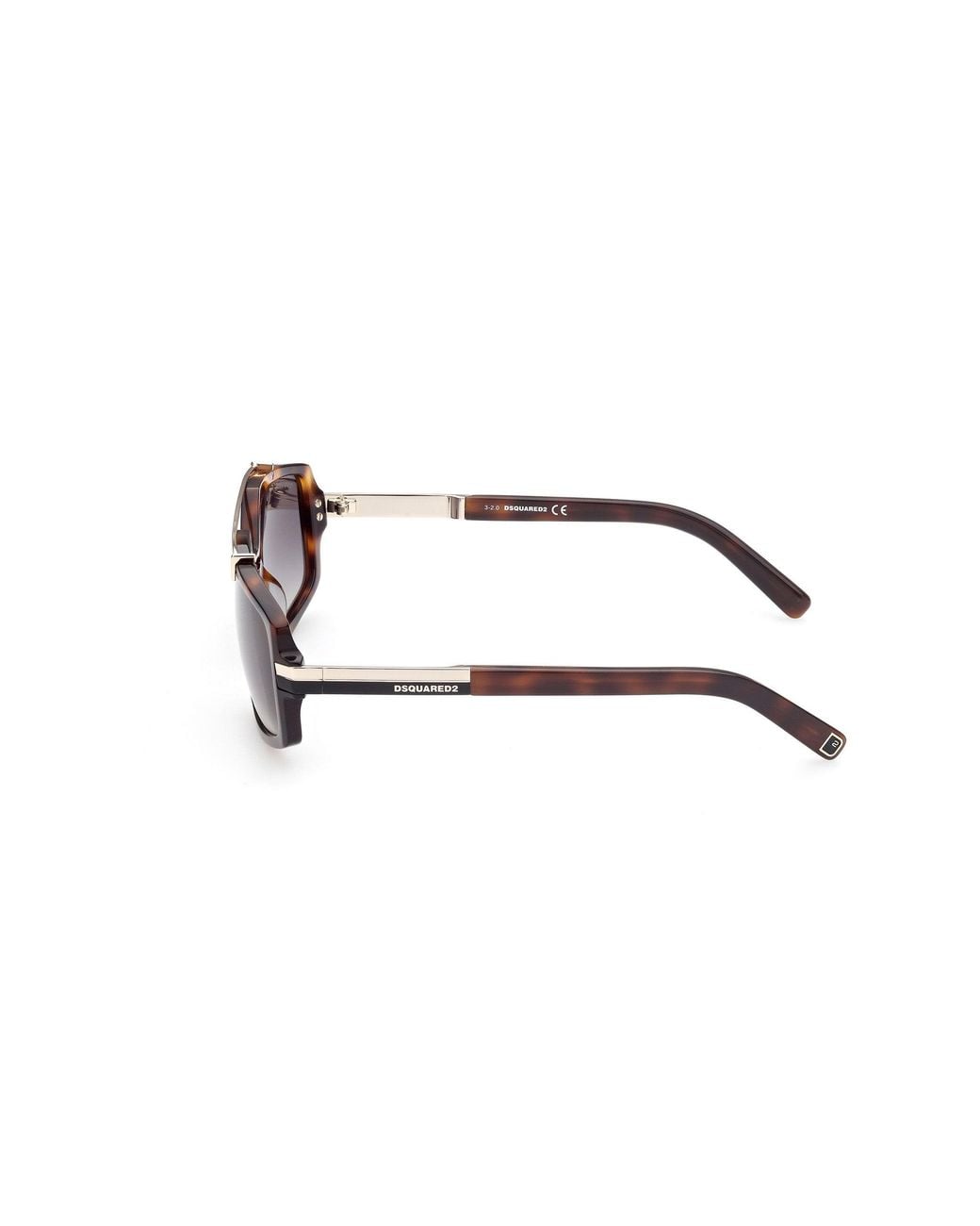DSquared² Black Dq0378 Hanke 52B Outlet Sunglasses Acetate Squared Normal Shaded for men