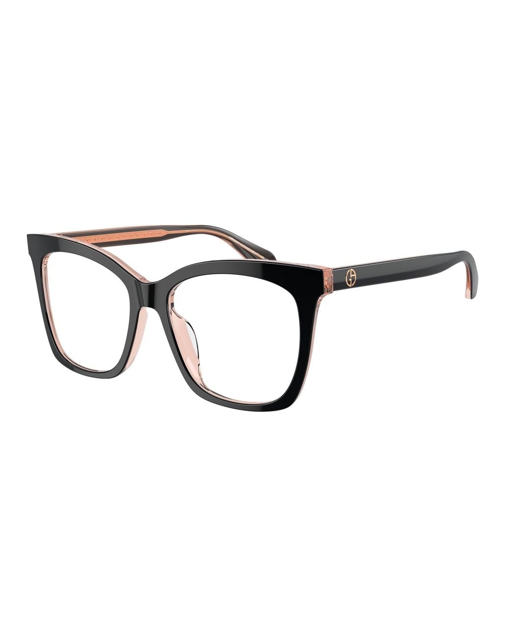 Giorgio Armani Black Ar7254U 6089 Optical Frames Acetate Transparent Squared Normal
