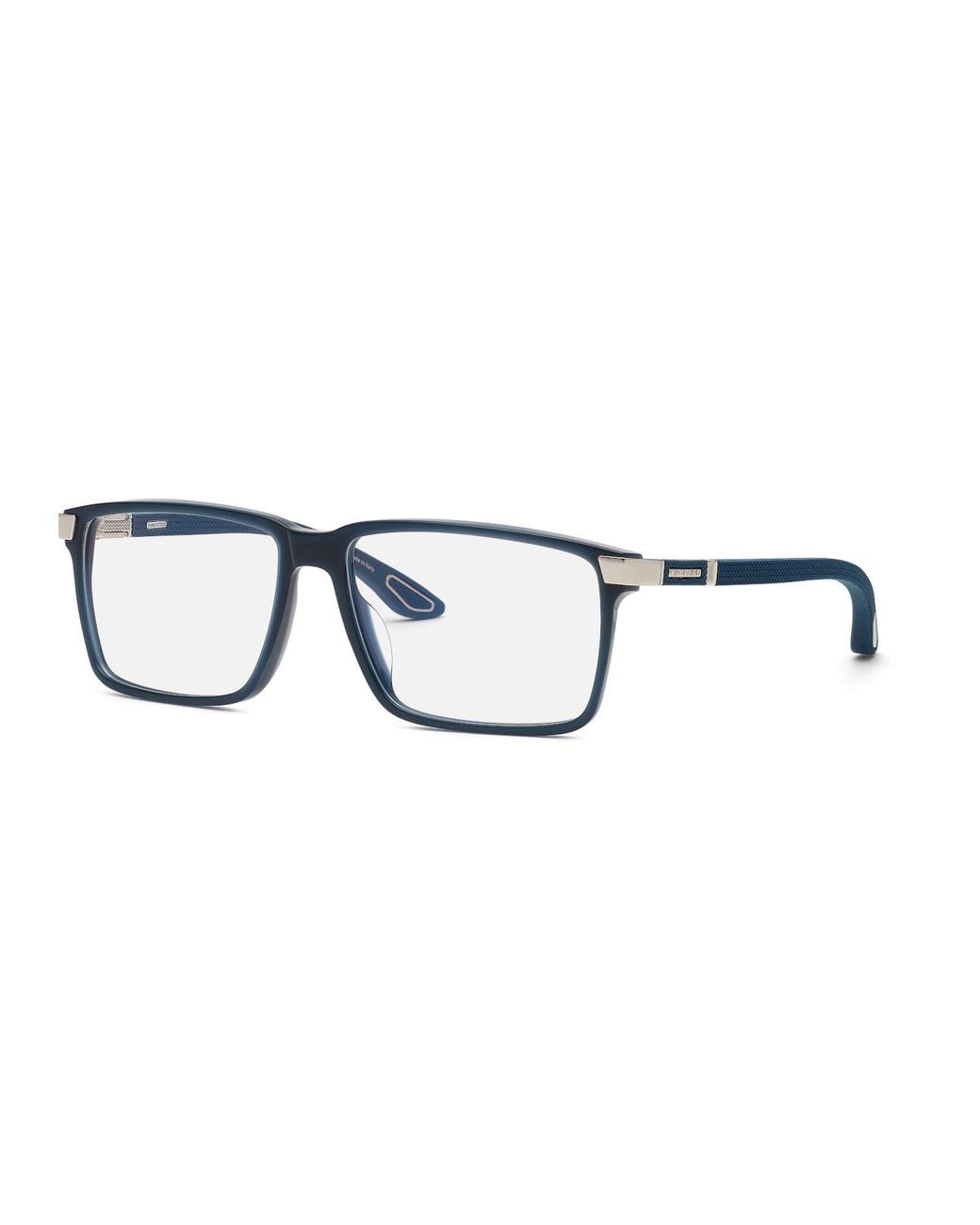 Chopard Black Vch358 05Gp Optical Frames Acetate Squared for men