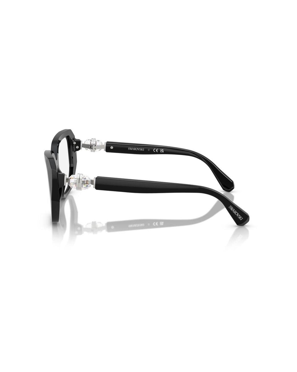 Swarovski Black Sk2035 1001 Optical Frames Acetate Geometric Normal