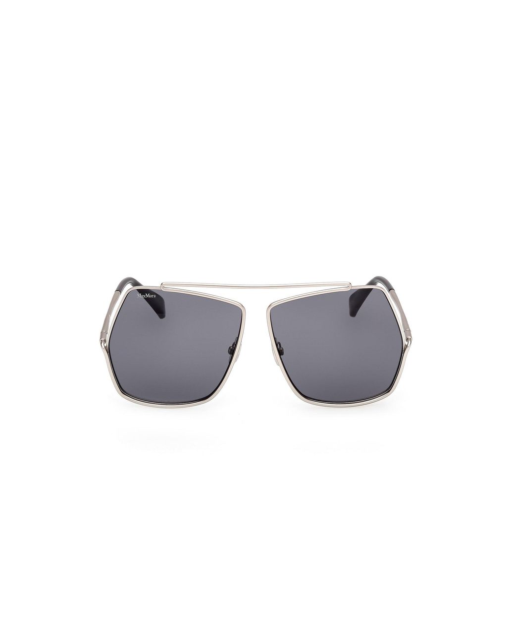 Max Mara Black Mm0006 Elsa 17A Sunglasses Metal Geometric Normal