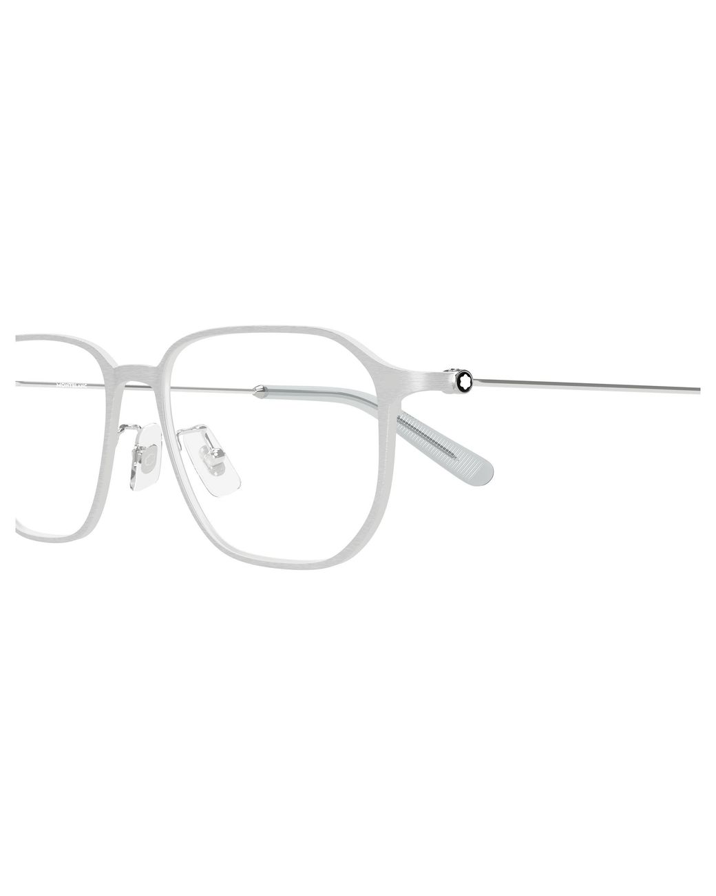 Montblanc Black Mb0465Oa 003 Optical Frames Metal Transparent Geometric for men