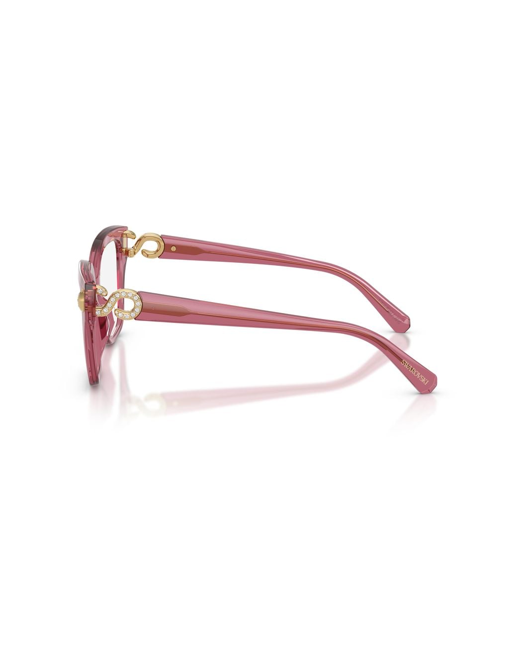 Swarovski Black Sk2076U 1107 Optical Frames Acetate Transparent Squared Normal