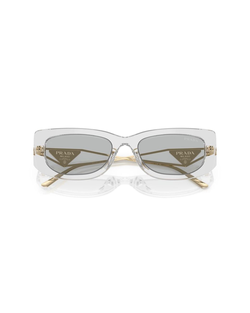Prada Black Pr 14Ys 12R50K Sunglasses Acetate Squared Normal