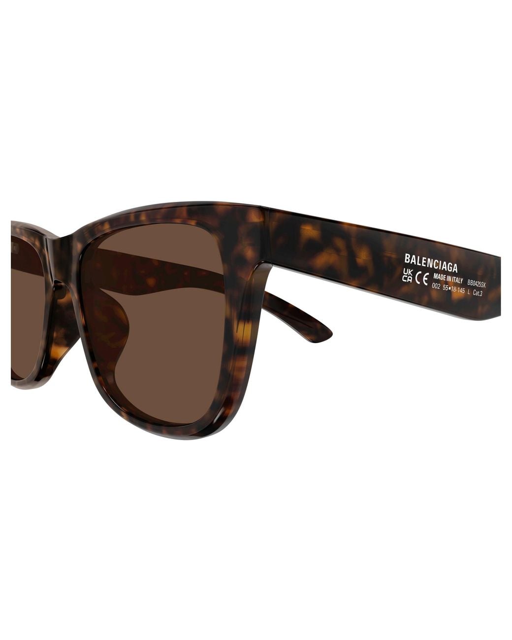 Balenciaga Black Bb0425Sk 002 Sunglasses Acetate Squared for men