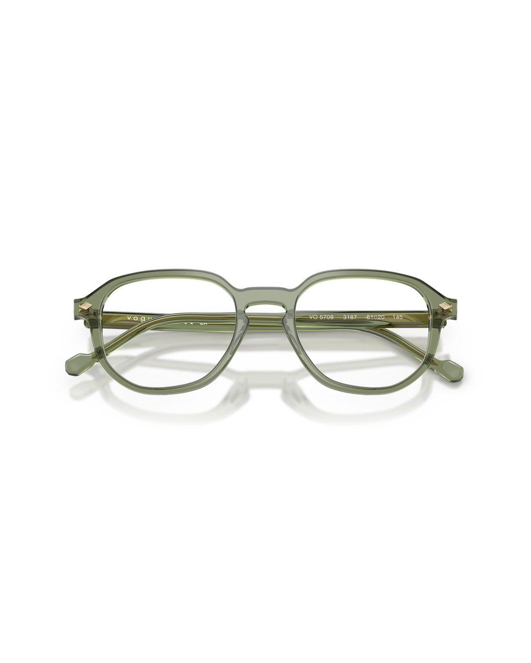 Vogue Eyewear Black Vo5708 3187 Optical Frames Acetate Transparent Geometric Normal for men
