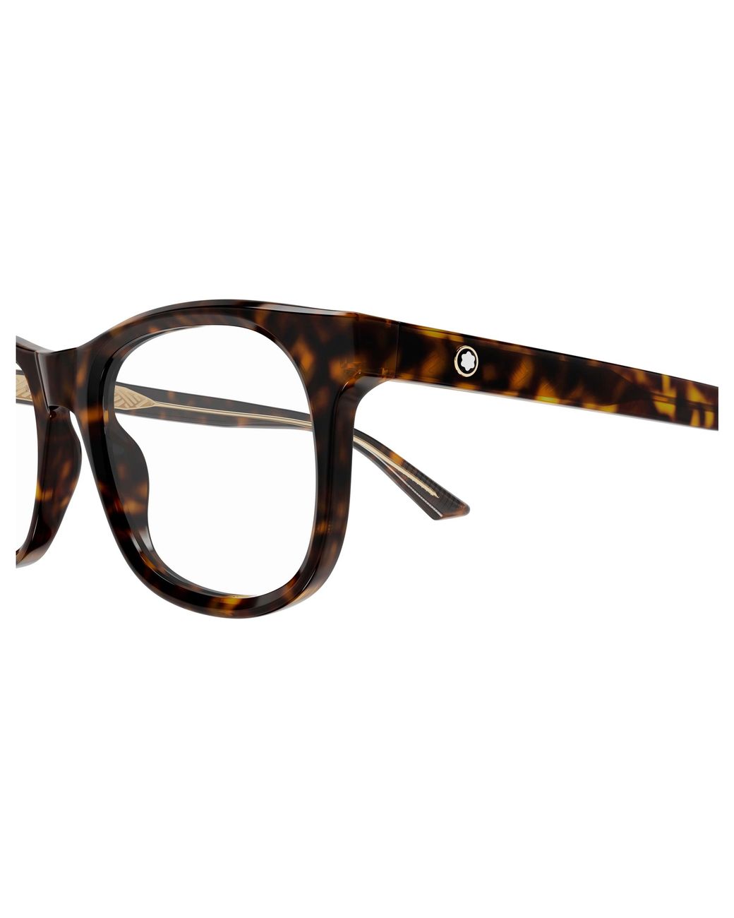 Montblanc Black Mb0385O 002 Optical Frames Acetate Transparent Squared for men