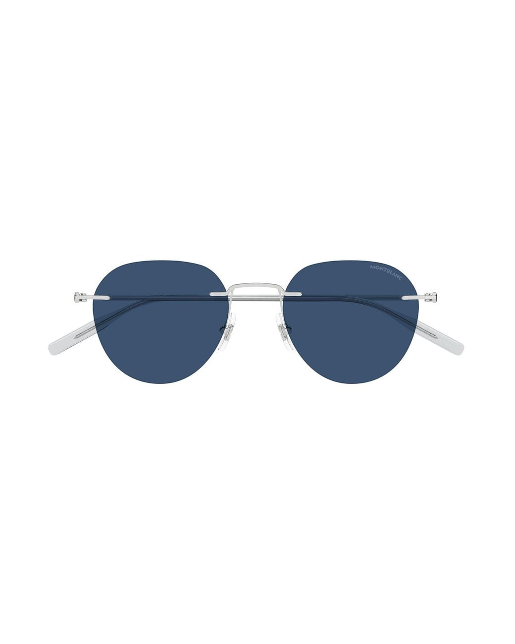 Montblanc Black Mb0428S 004 Sunglasses Metal Round for men