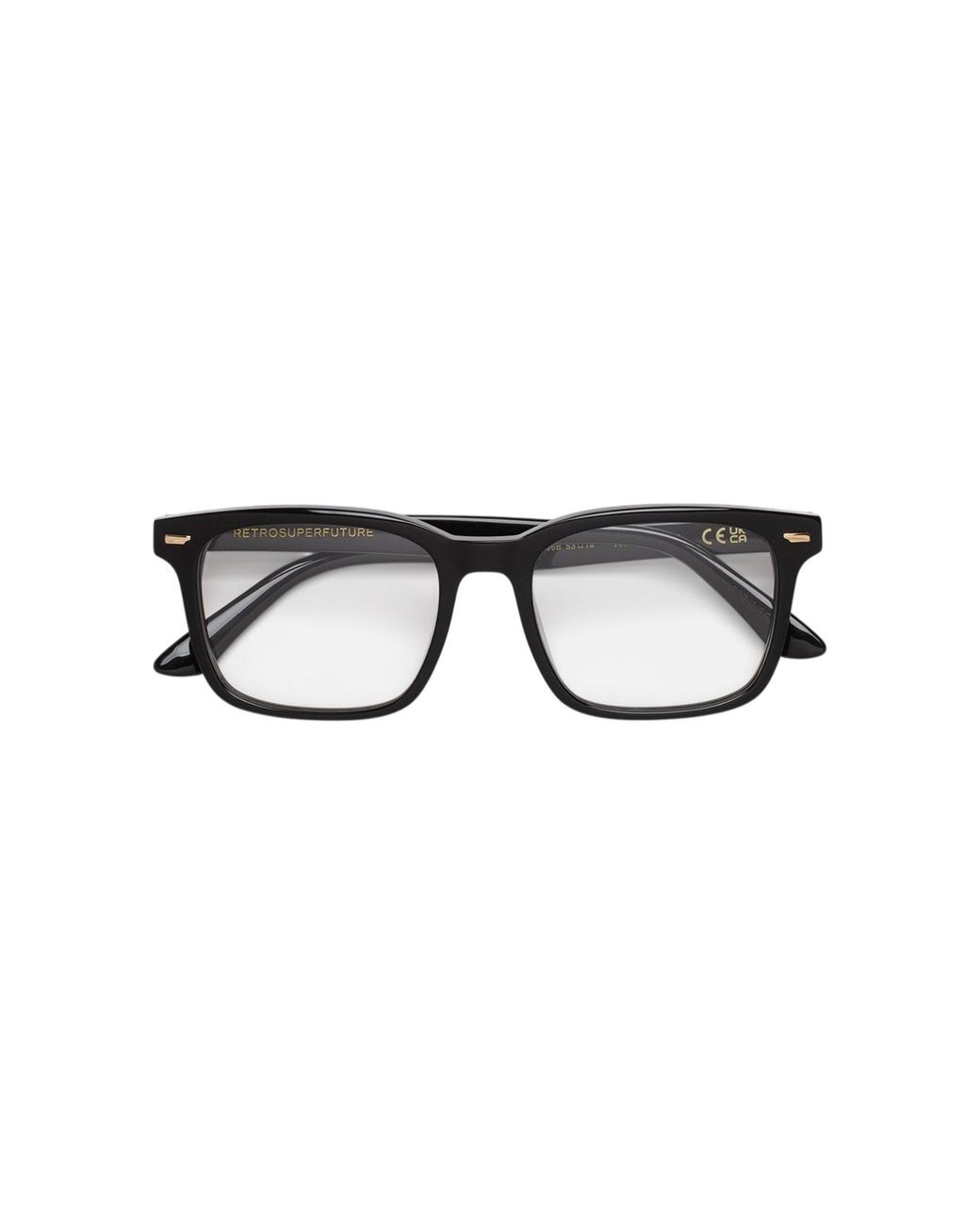 Retrosuperfuture Black 96B Numero 150 Optical Frames Acetate Squared
