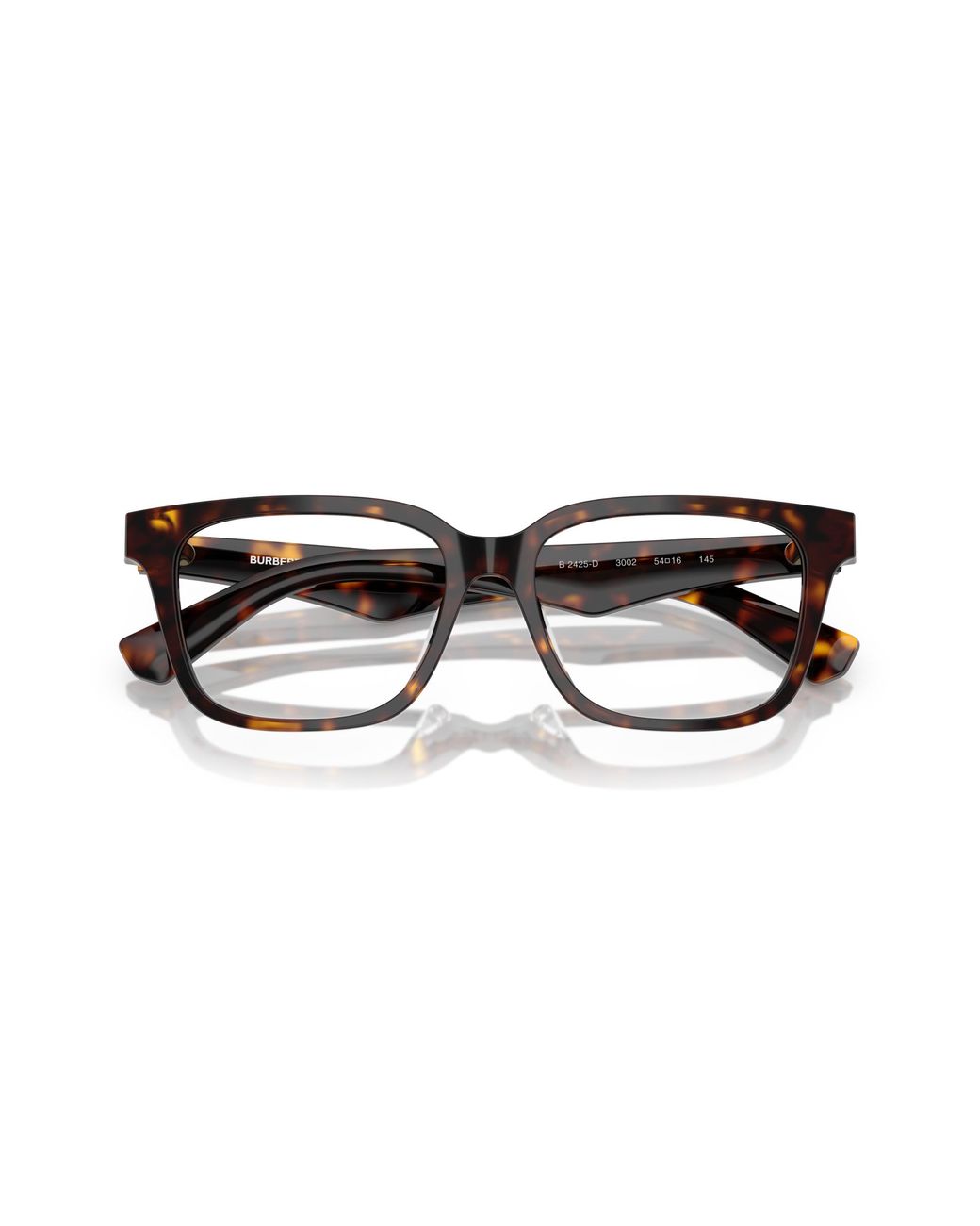 Burberry Black Be2425D 3002 Optical Frames Acetate Squared Normal