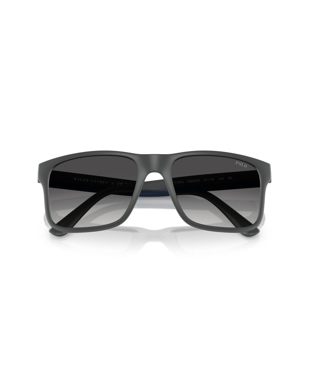 Polo Ralph Lauren Black Ph4195U 55898G Sunglasses Injected Geometric Normal Shaded for men