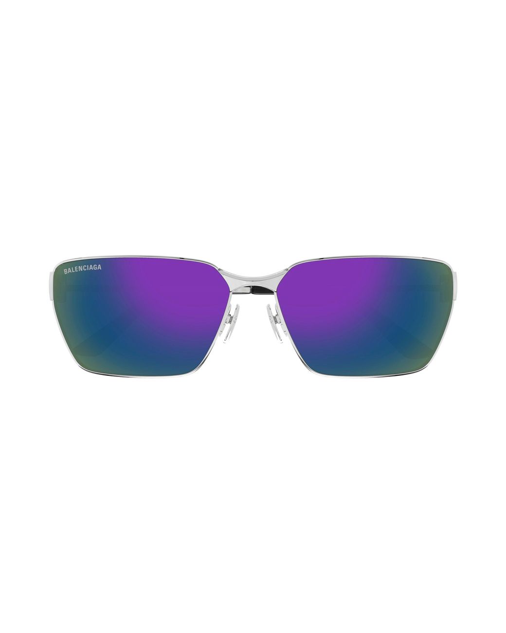 Balenciaga Black Bb0374Sk 003 Sunglasses Metal Squared