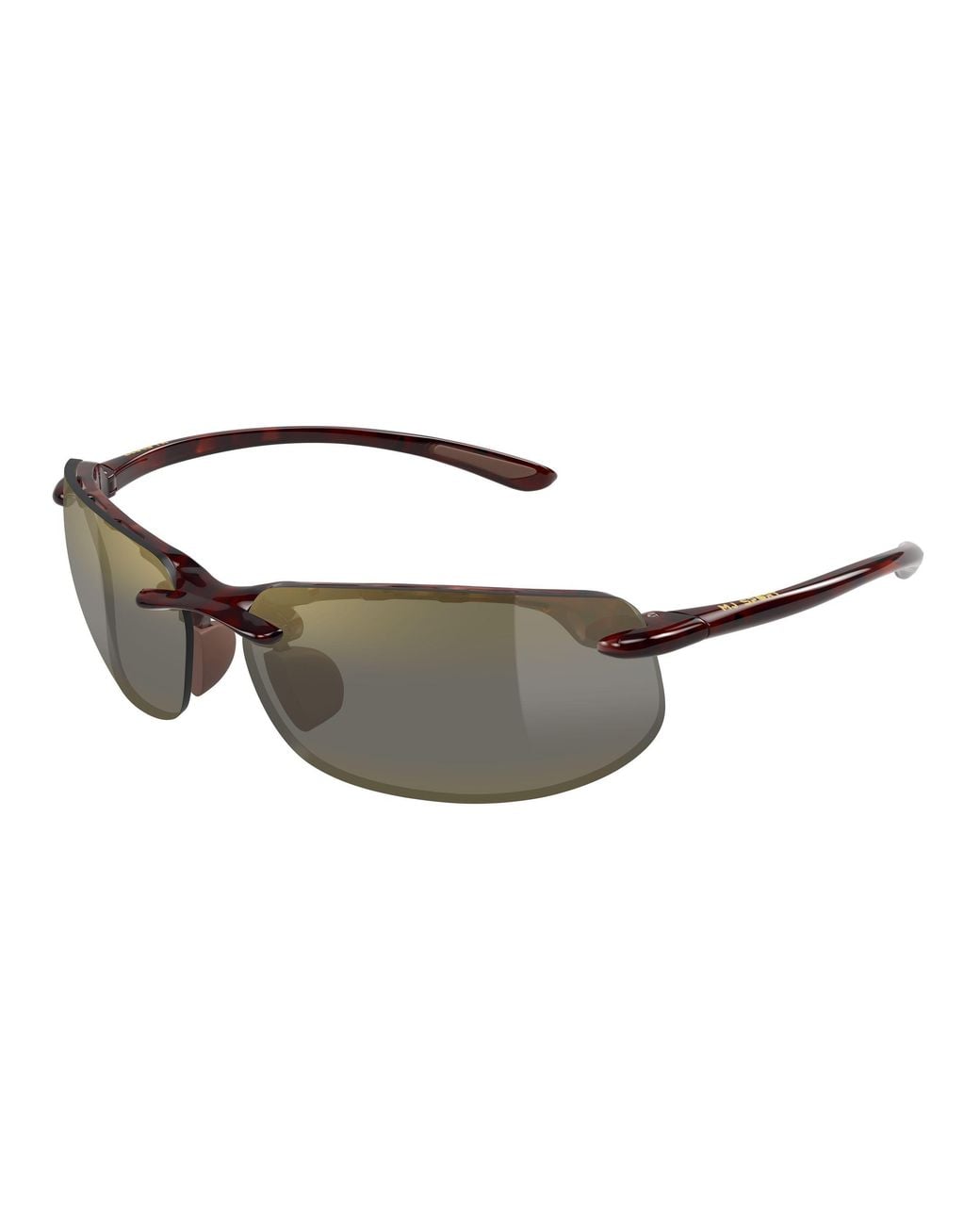 Maui Jim Black Mj0412S 002 Occhiali Da Sole Iniettato Bronzo Squadrata