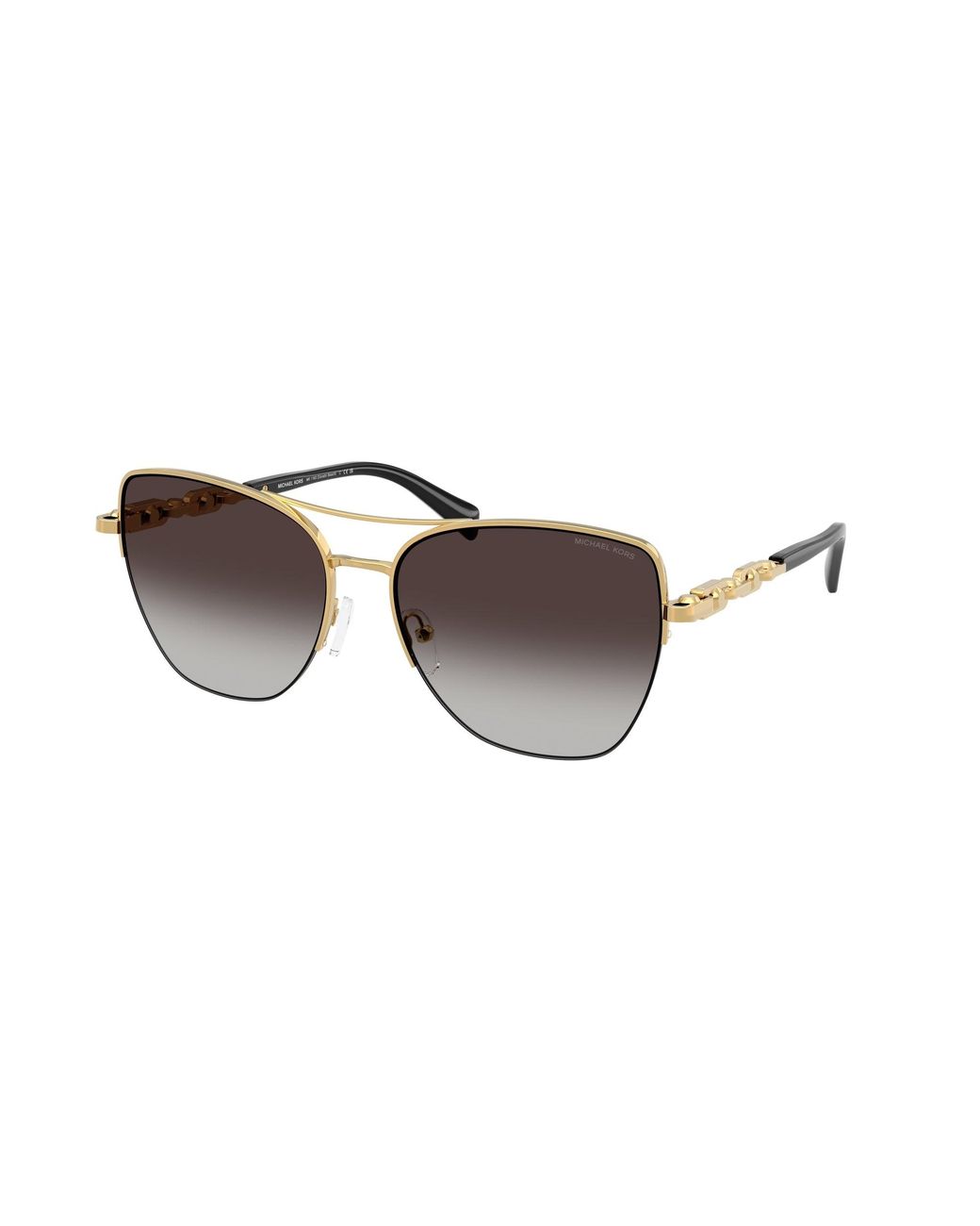 Michael Kors Black Mk1163 Dorado Beach 18968G Sunglasses Metal Squared Normal Shaded