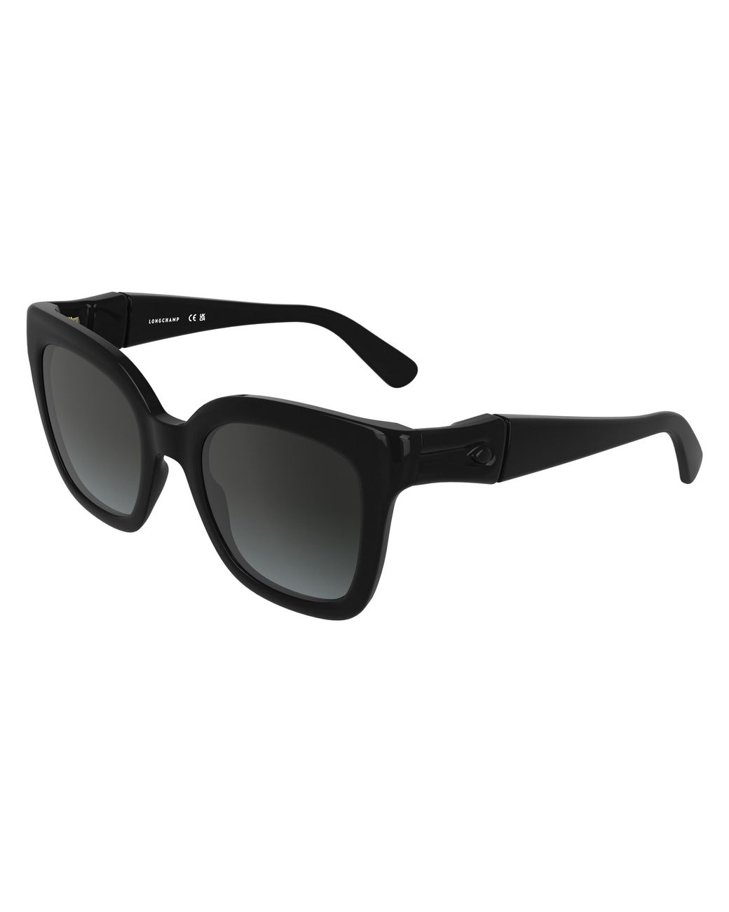 Longchamp Black Lo793S 001 Sunglasses Bio-Inject Squared Normal