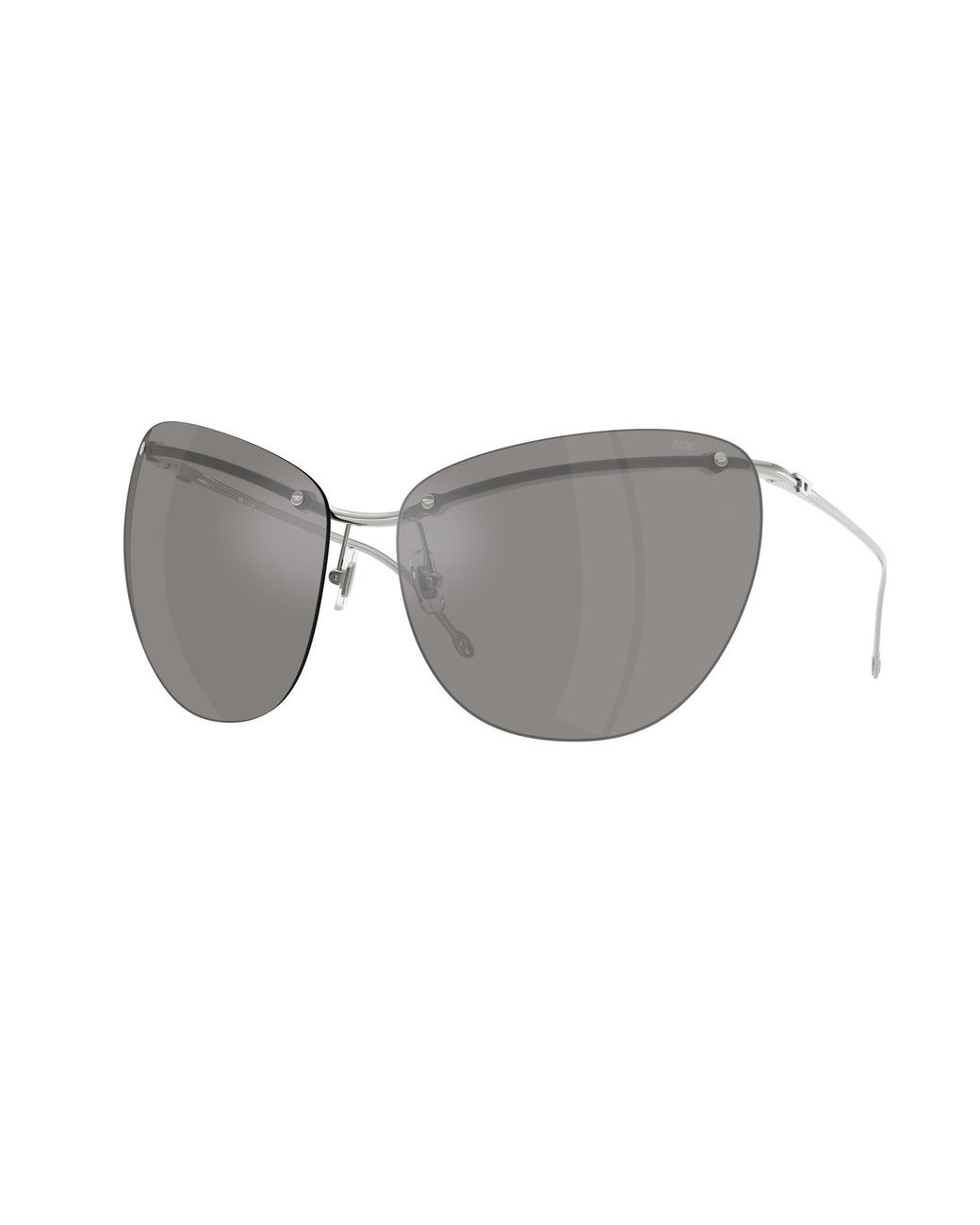 DIESEL Gray Dl1007 10016G Sunglasses Metal Cat Eye Normal