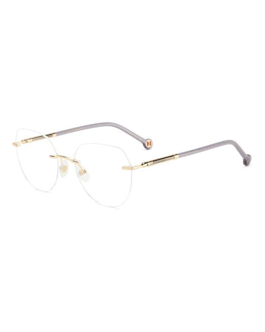 Carolina Herrera Black Her 0235 Lyw Optical Frames Metal Cat Eye