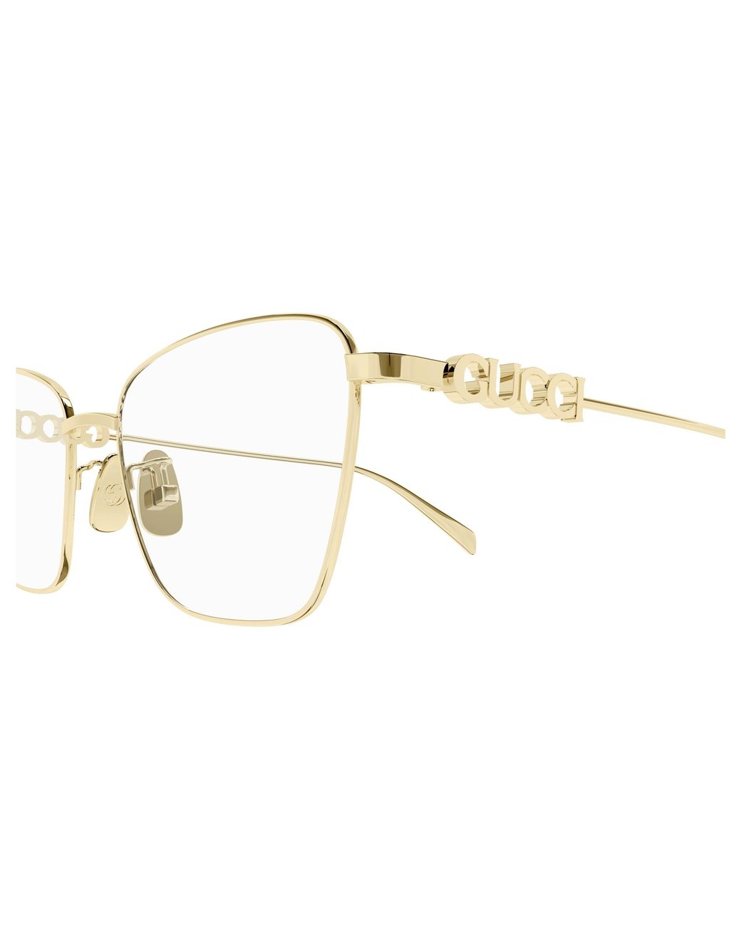 Gucci Black Gg1807O 003 Optical Frames Metal Transparent Butterfly