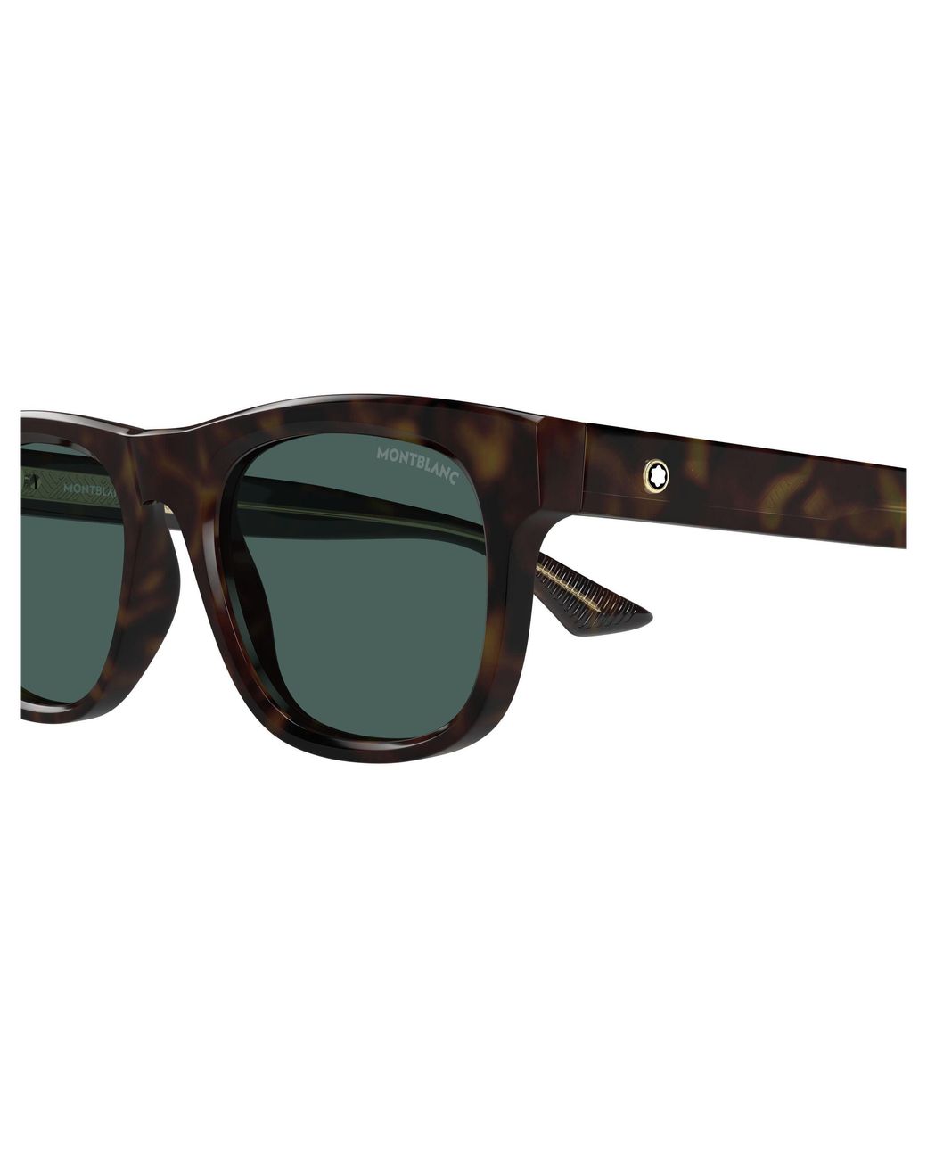 Montblanc Black Mb0421S 002 Sunglasses Acetate Squared for men
