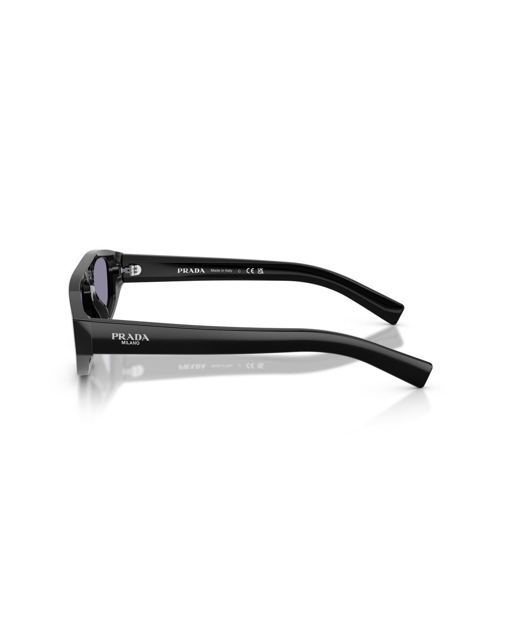 Prada Black Pr C02S 16K50B Sunglasses Acetate Geometric Normal for men