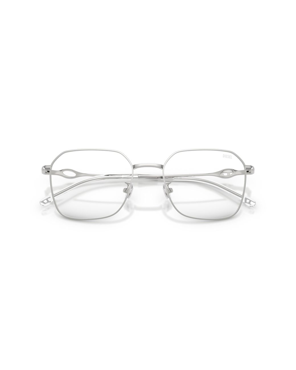DIESEL Black Dl5012D 1001 Optical Frames Metal Transparent Squared Normal