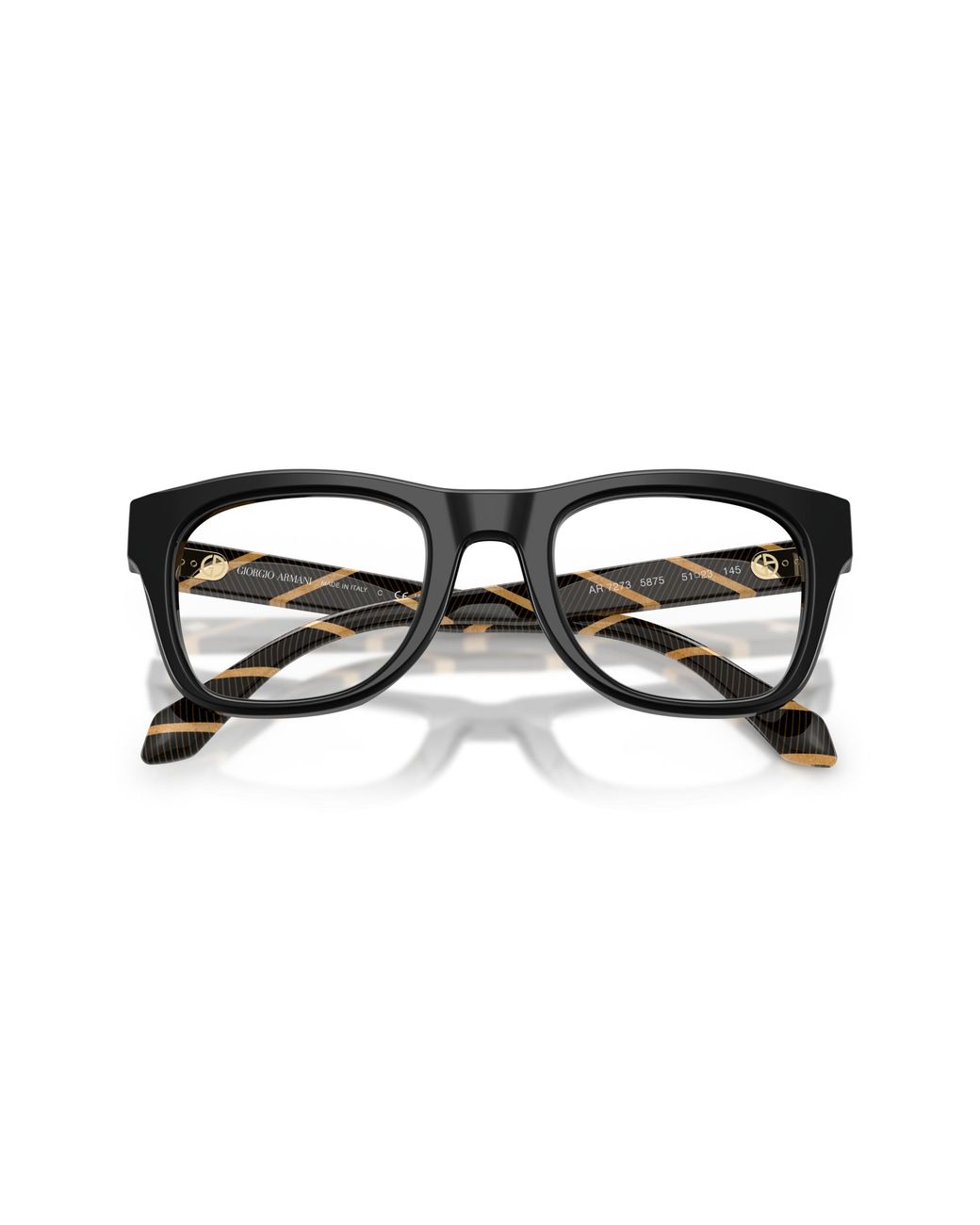 Giorgio Armani Black Ar7273 5875 Optical Frames Acetate Pillow Normal for men