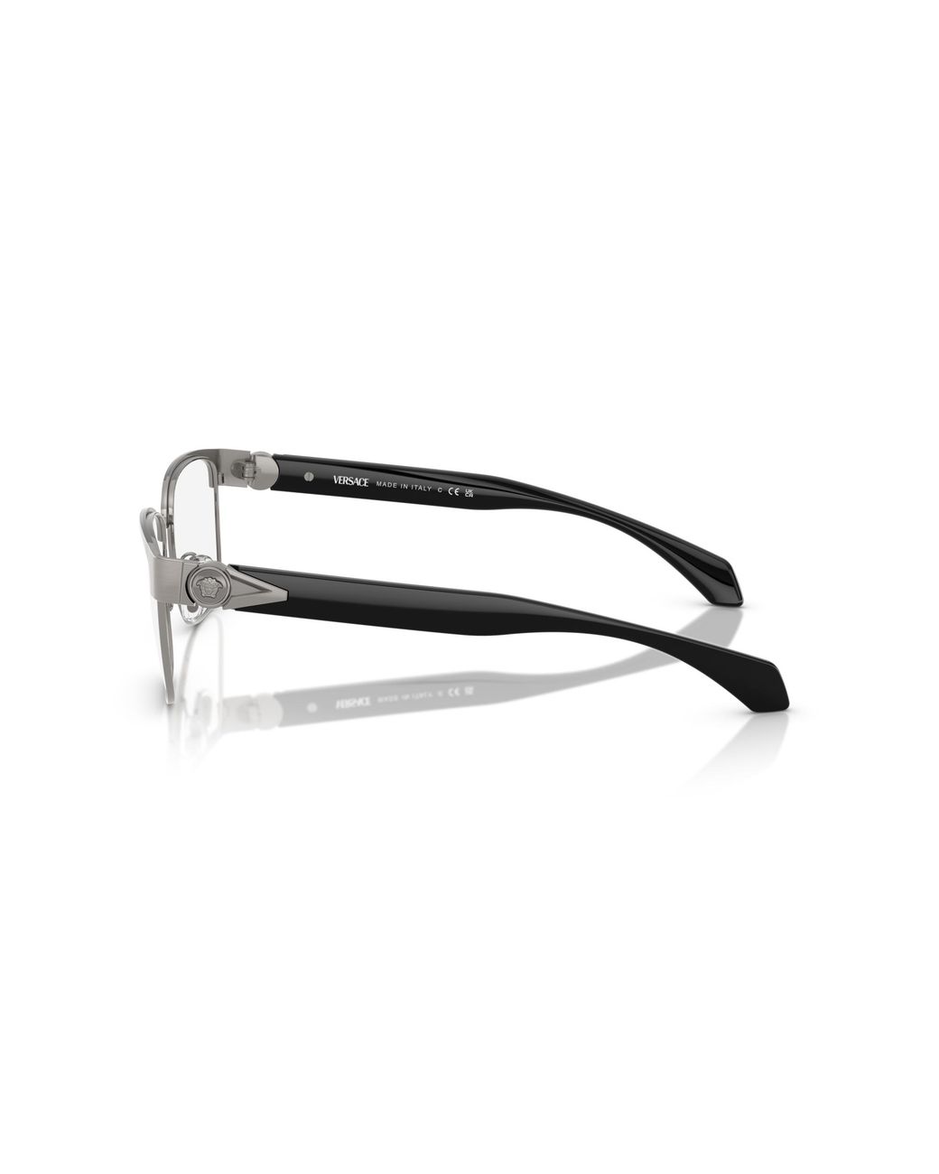 Versace Black Ve1306 1266 Optical Frames Metal Pillow Normal for men