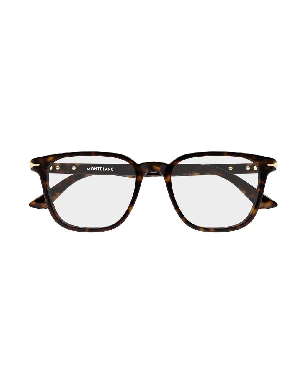 Montblanc Black Mb0517O 002 Optical Frames Acetate Transparent Squared for men