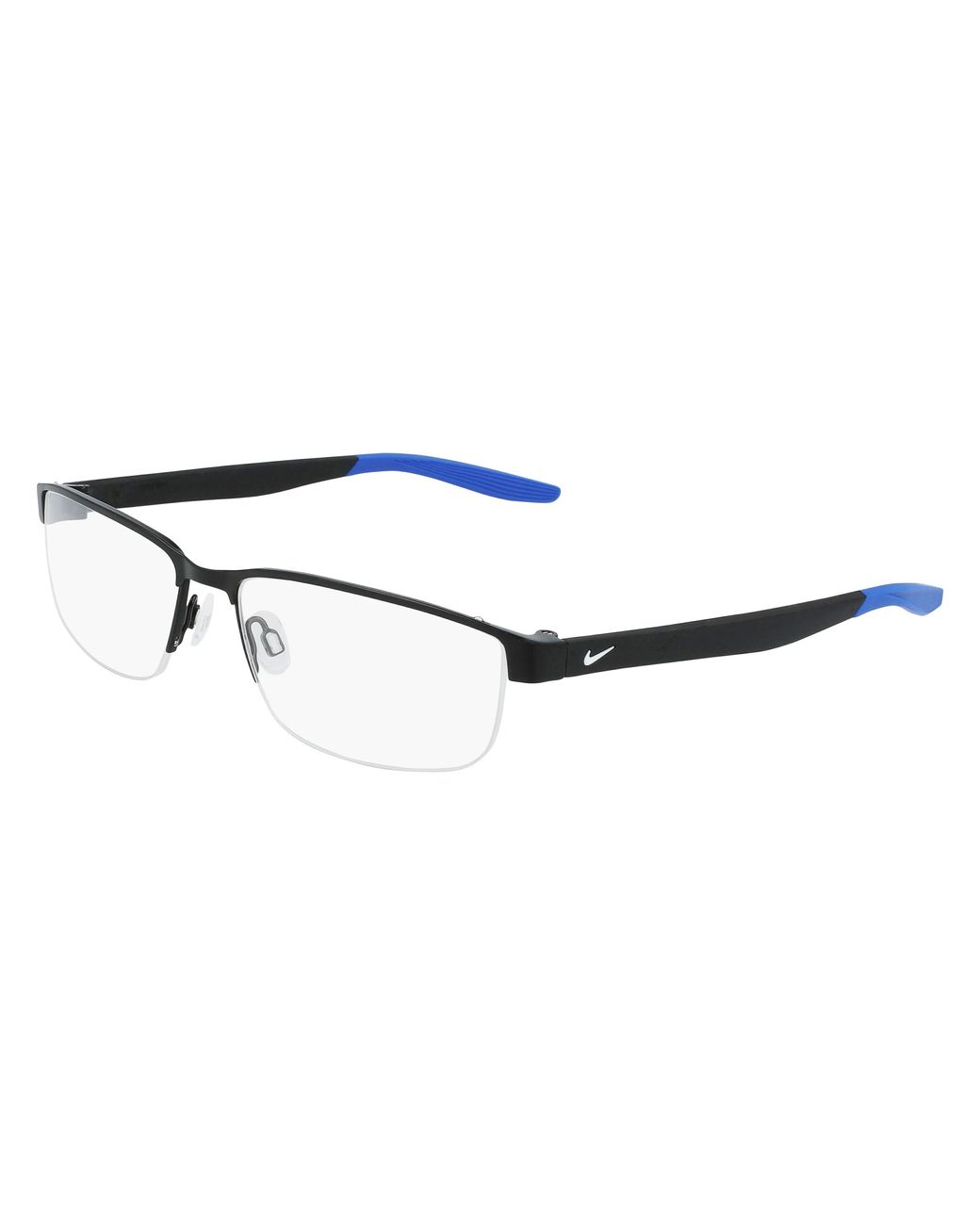 Nike Black 008 Optical Frames Metal Squared Photochromatic for men