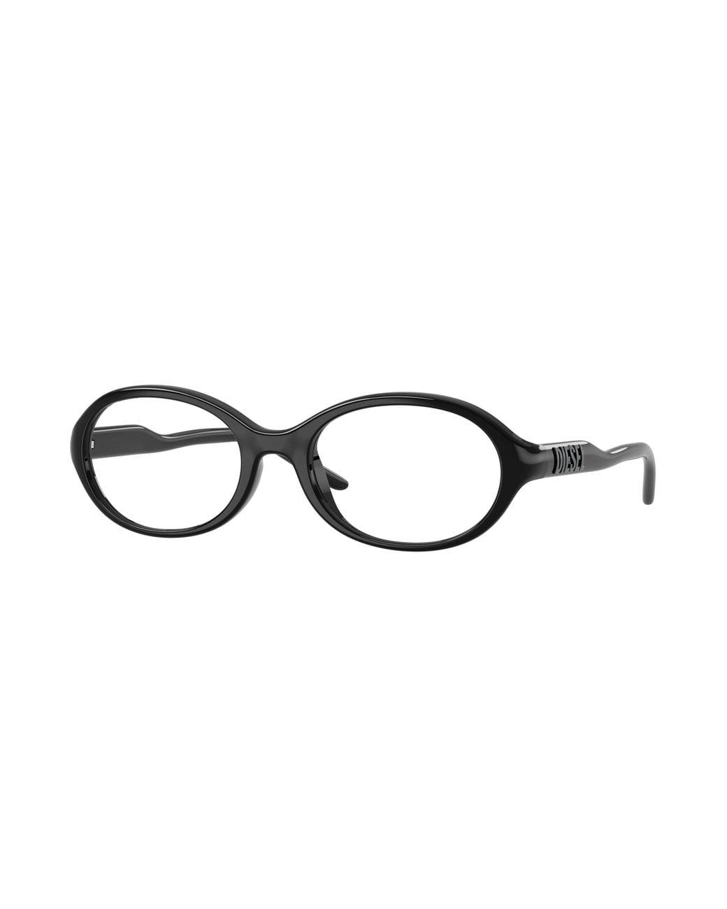DIESEL Black Dl6014U 2001 Optical Frames Injected Transparent Round Normal